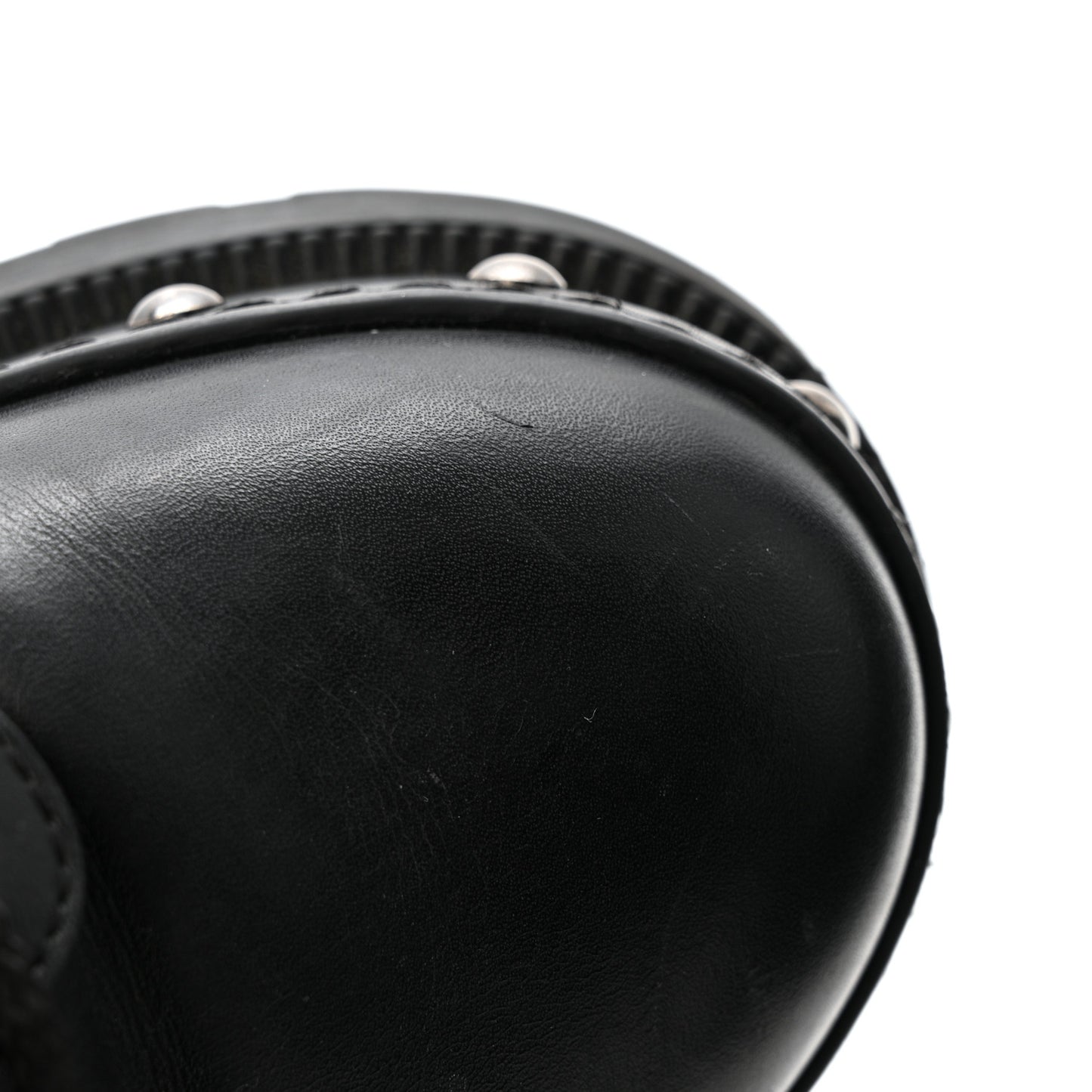 Calfskin Diorquake 25mm Combat Boots 39 Black