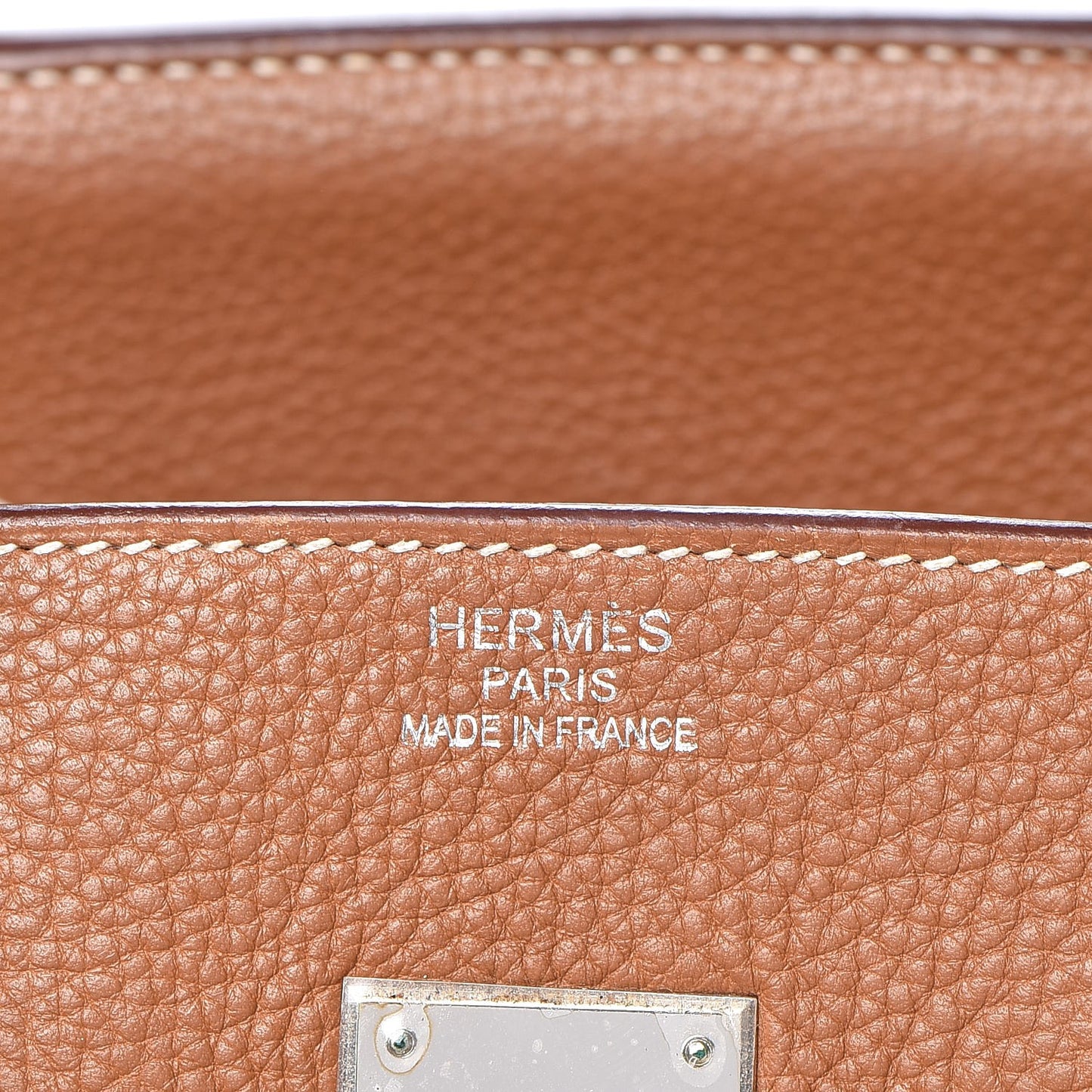 Taurillon Clemence Birkin 35 Gold
