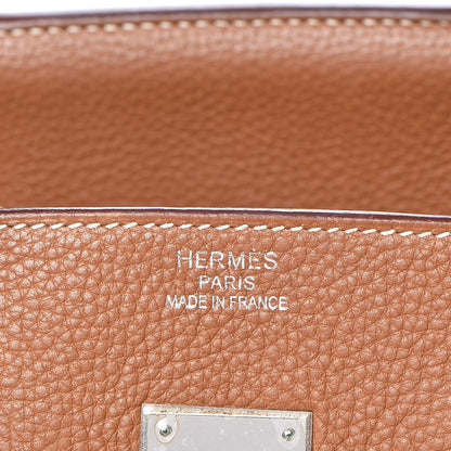 Hermes Taurillon Clemence Birkin 35 Gold 22 of 43