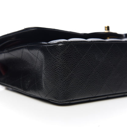 Chanel Caviar Quilted Medium Double Flap Black 7 of 10