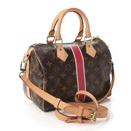 Louis Vuitton Monogram My LV Heritage Speedy Bandouliere 25 Fuchsia White 3 of 10