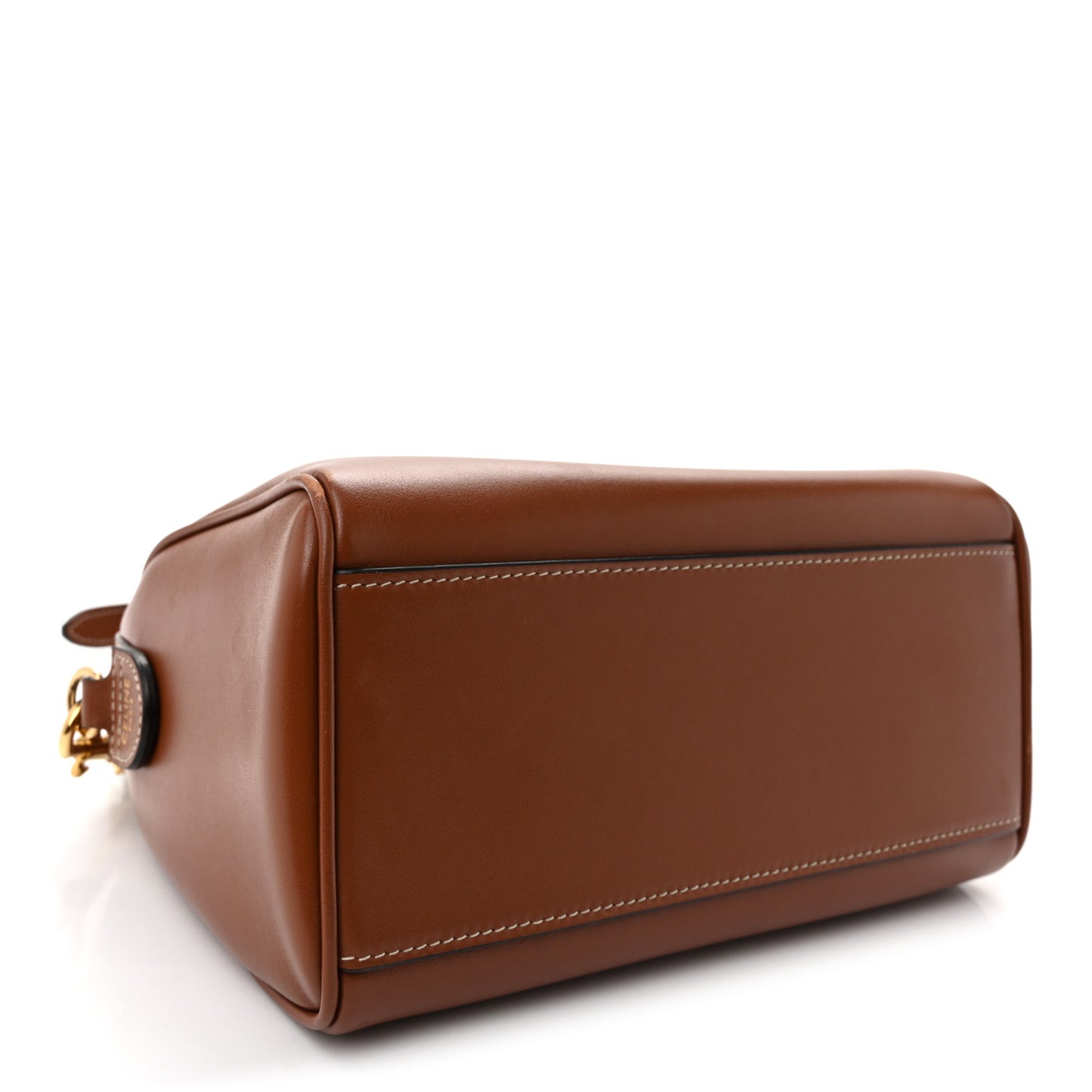 Smooth Calfskin Triomphe Small Boston Bag Tan