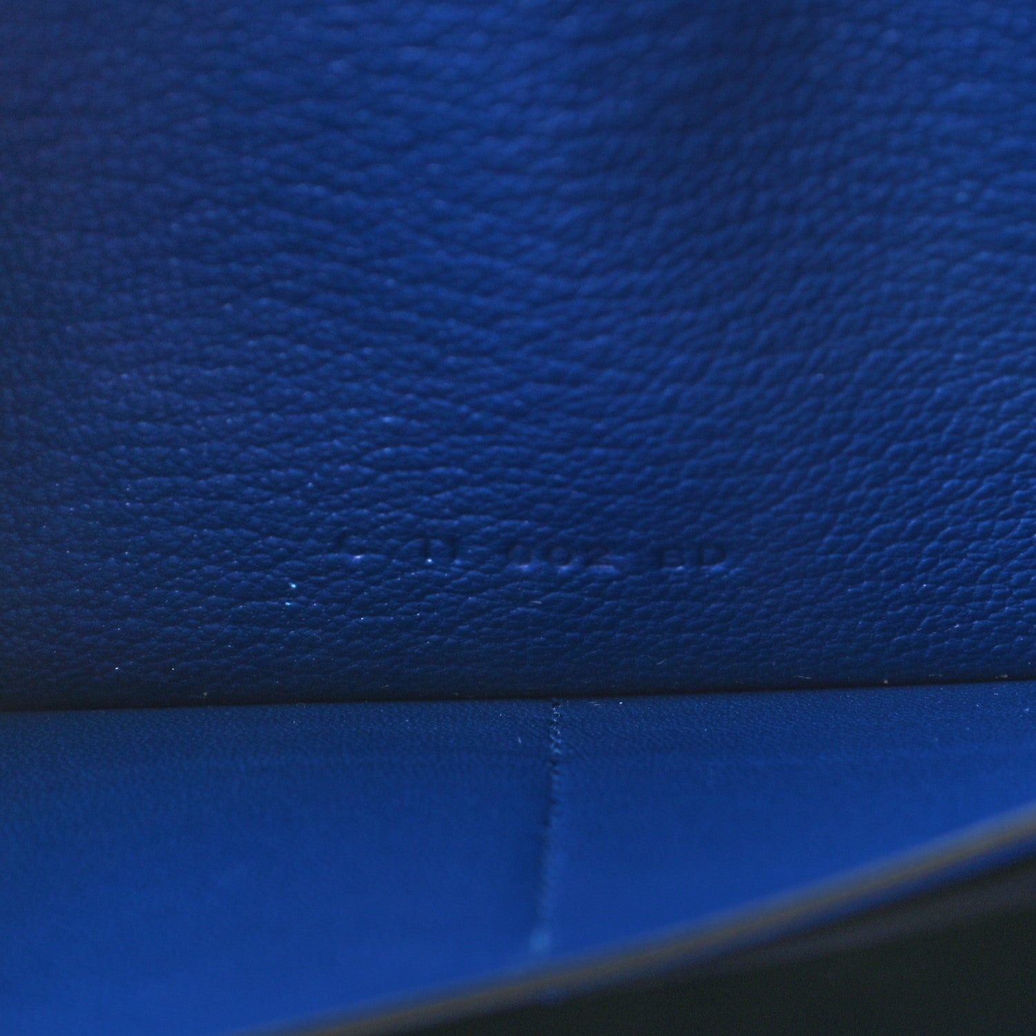 Hermes Chevre Mysore Kelly Longue Wallet Bleu Electrique 7 of 7