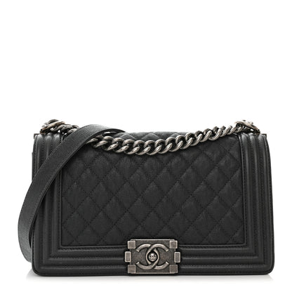Chanel Caviar Quilted Medium Boy Flap Charcoal 1 of 19