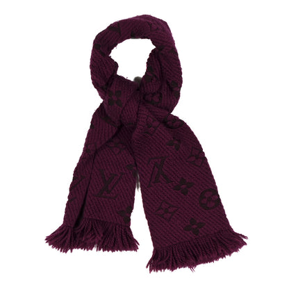Louis Vuitton Wool Silk Logomania Scarf Cherry 1 of 3