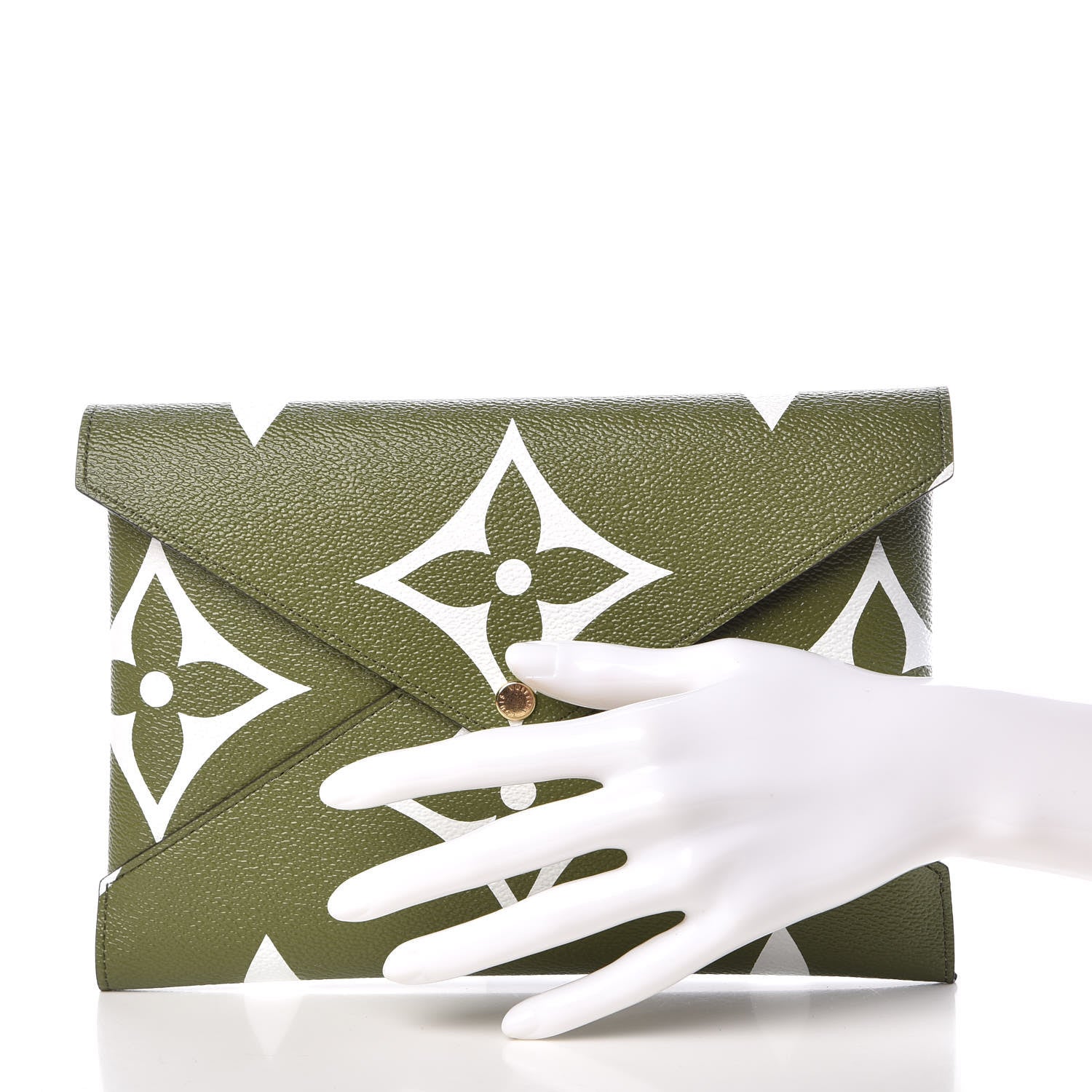 Louis Vuitton Monogram Giant Large Kirigami Pochette Kaki 2 of 8