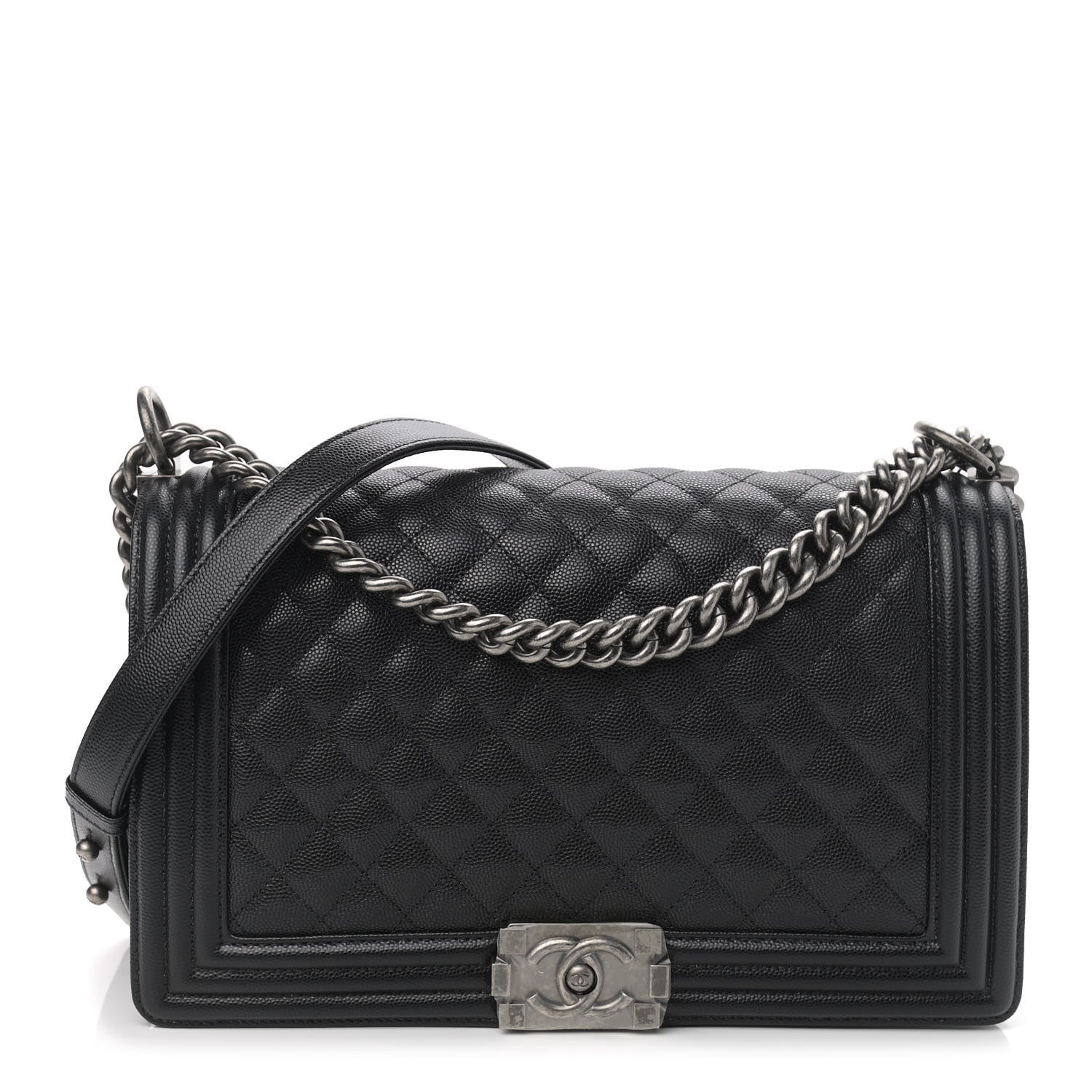 Chanel Caviar Quilted New Medium Boy Flap Black 1 of 9