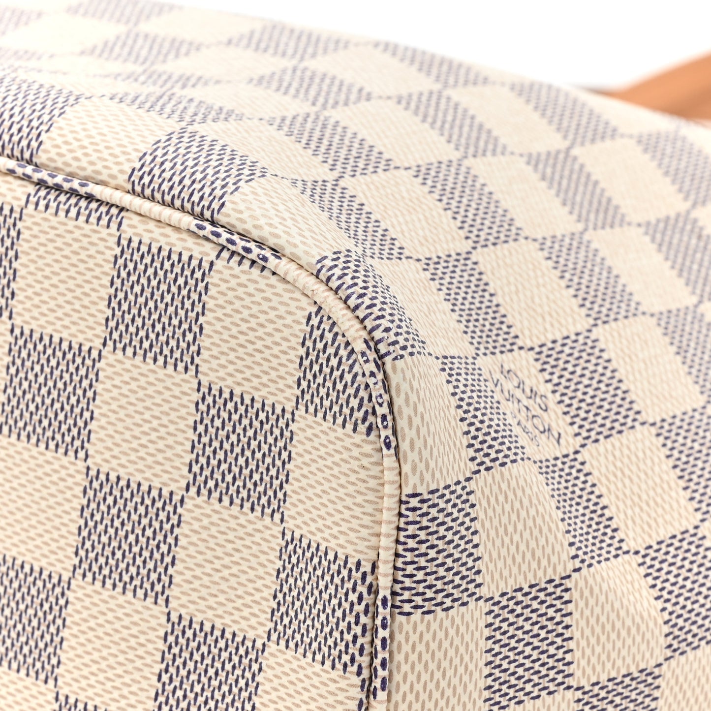 Damier Azur Braided Neverfull MM Orange