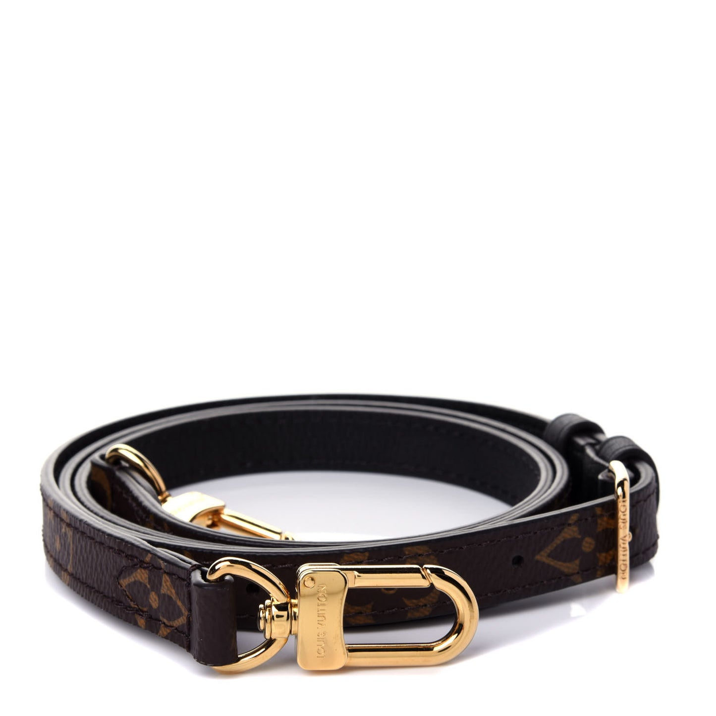 Calfskin Monogram Marignan Adjustable Shoulder Strap Black