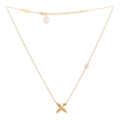 Louis Vuitton Metal Louisette Necklace Gold 3 of 5