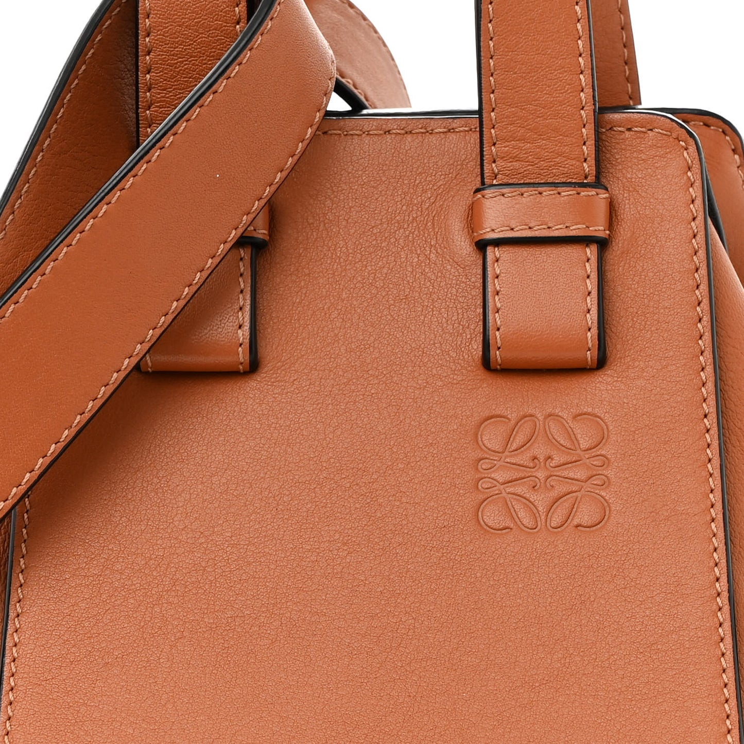 Calfskin Small Hammock Shoulder Bag Tan
