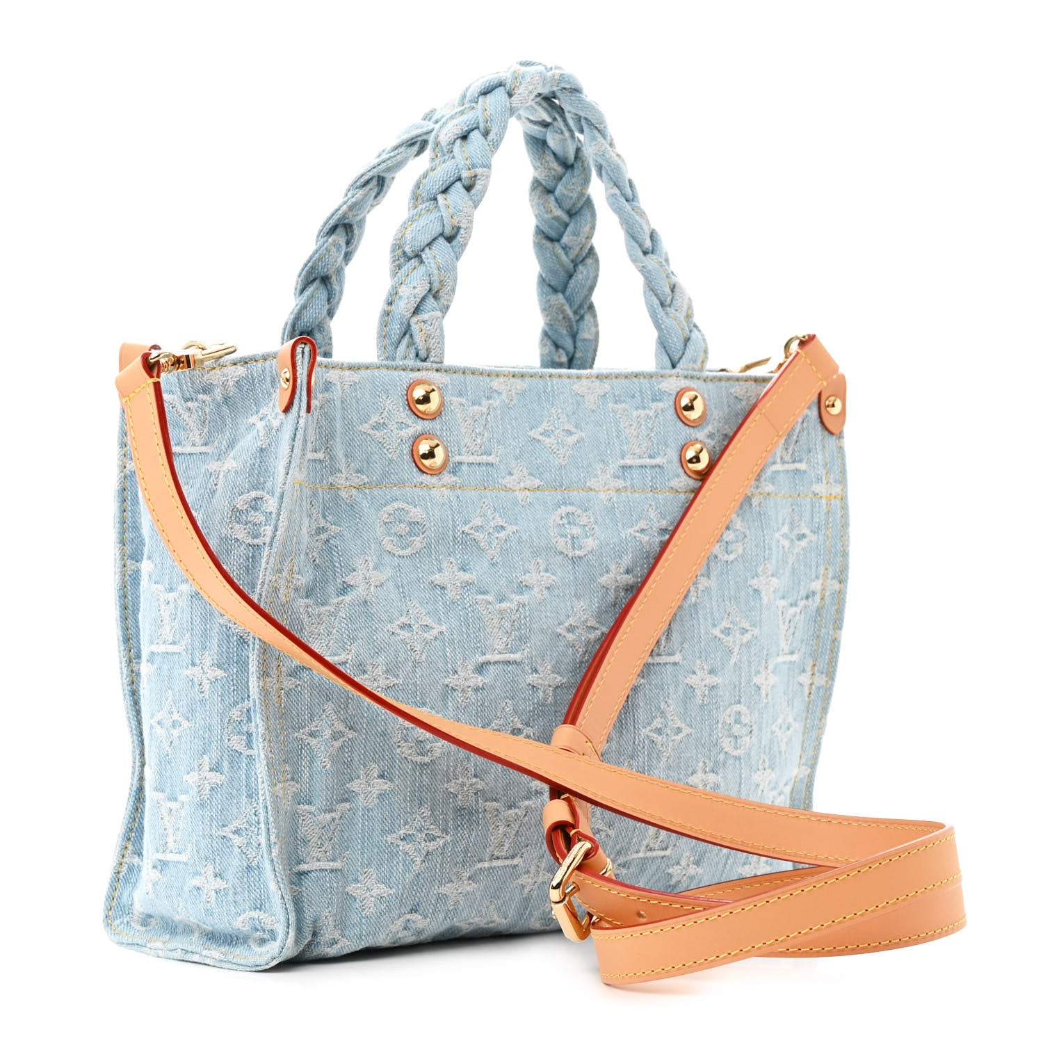 Louis Vuitton Monogram Washed Denim Let Go PM Sky Blue 3 of 9