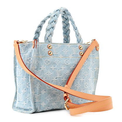 Louis Vuitton Monogram Washed Denim Let Go PM Sky Blue 3 of 9