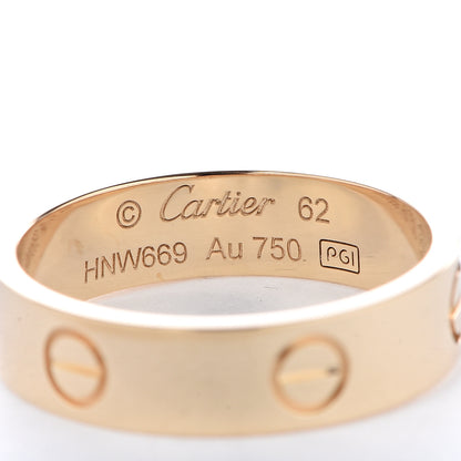 Cartier 18K Yellow Gold 5.5mm LOVE Ring 62 10 4 of 5