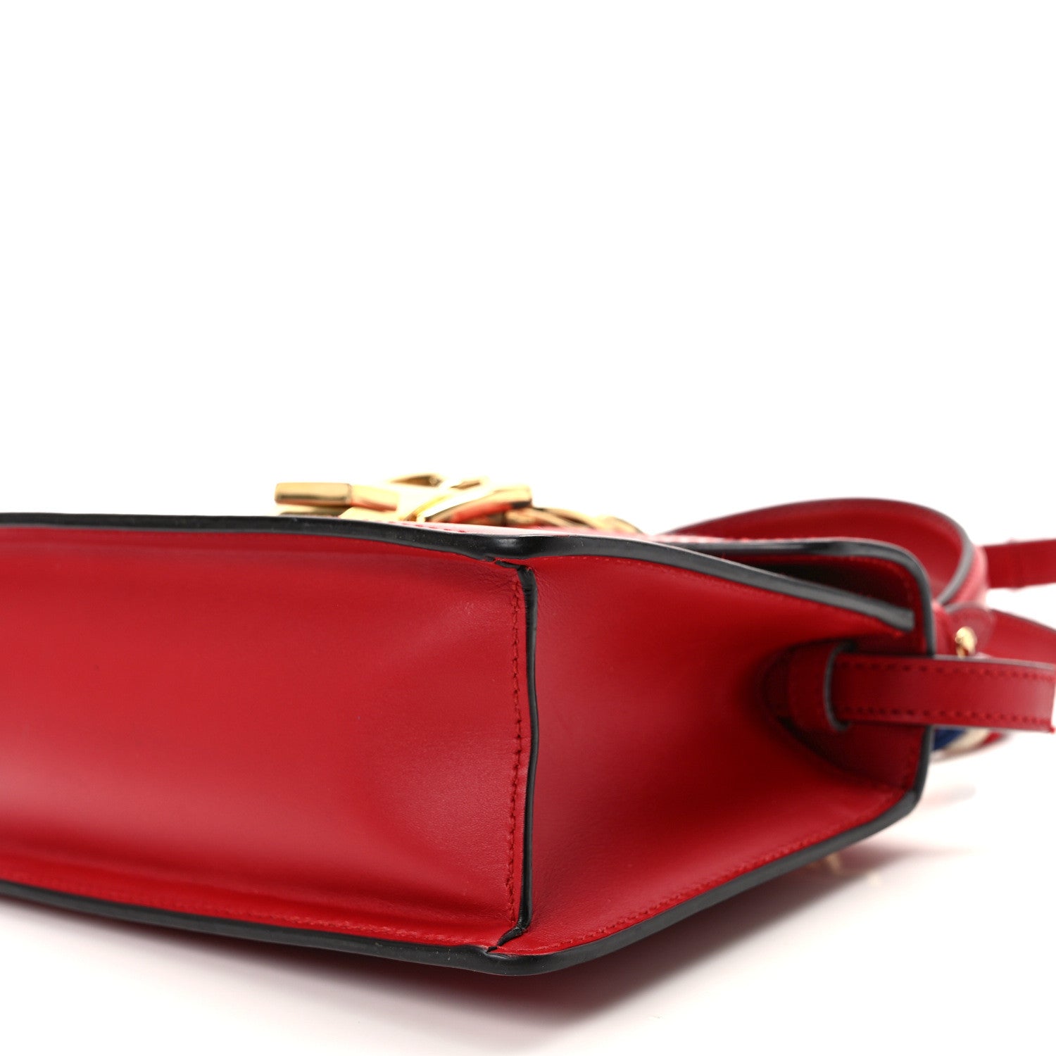Gucci Calfskin Mini Sylvie Top Handle Bag Hibiscus Red 9 of 9