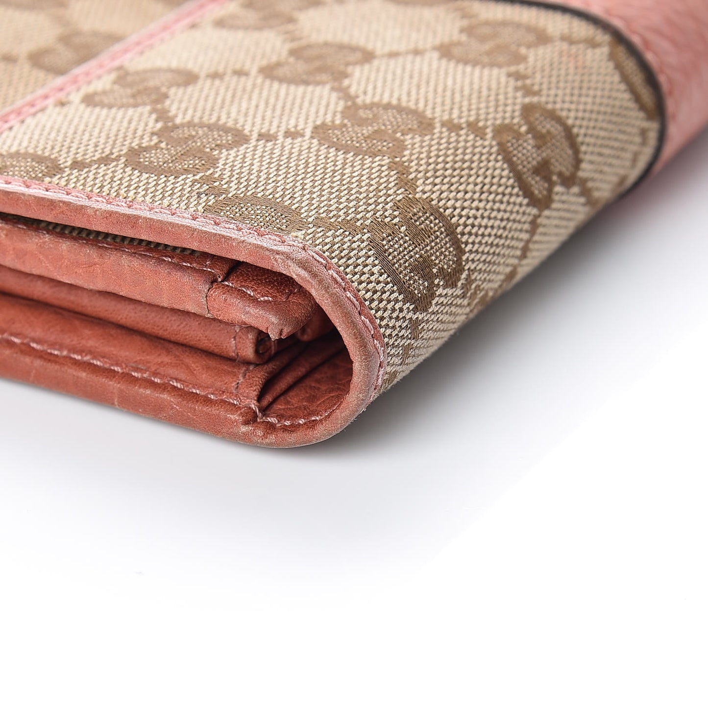 Monogram Continental Flap Wallet Coral