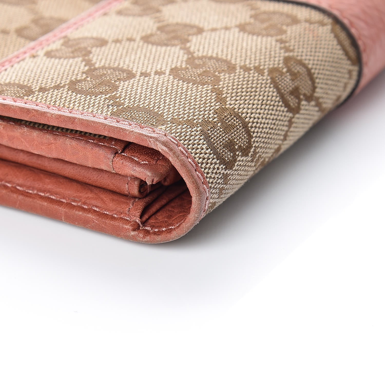 Gucci Monogram Continental Flap Wallet Coral 10 of 16