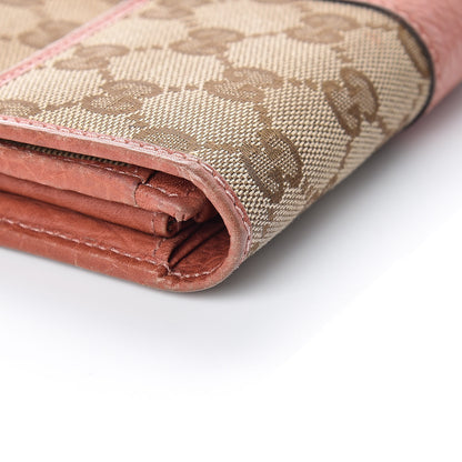 Gucci Monogram Continental Flap Wallet Coral 10 of 16