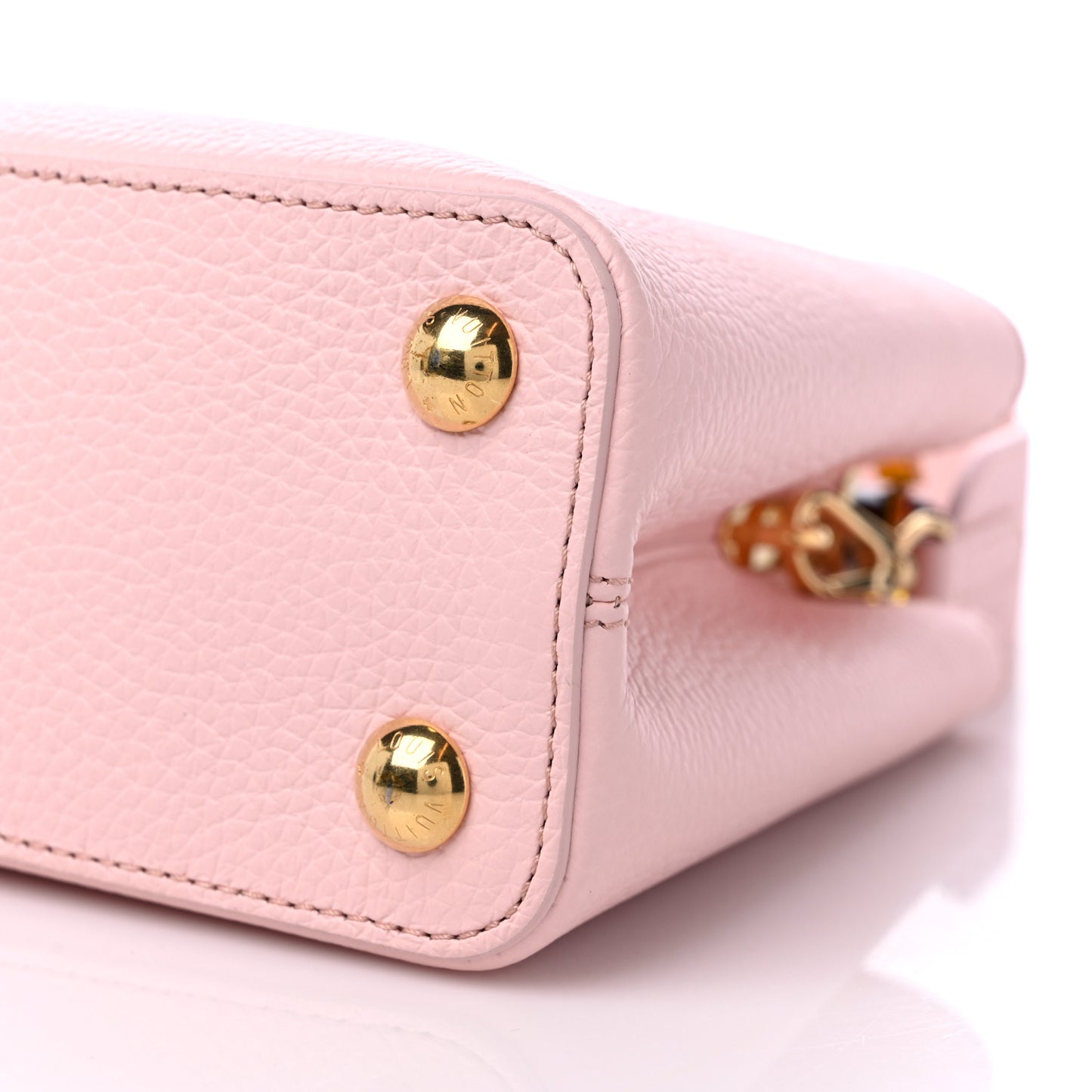 Taurillon Resin Murano Capucines BB Rose Jasmin