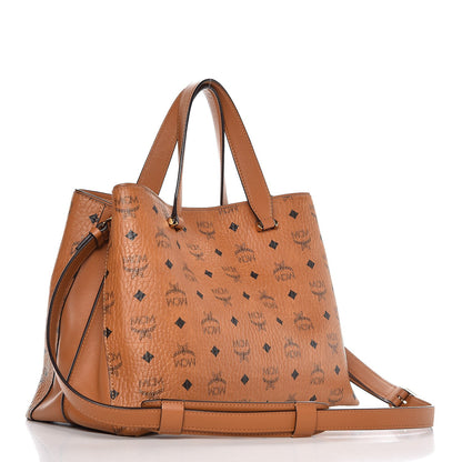 MCM Visetos Large Essential Tote Cognac 3 of 11