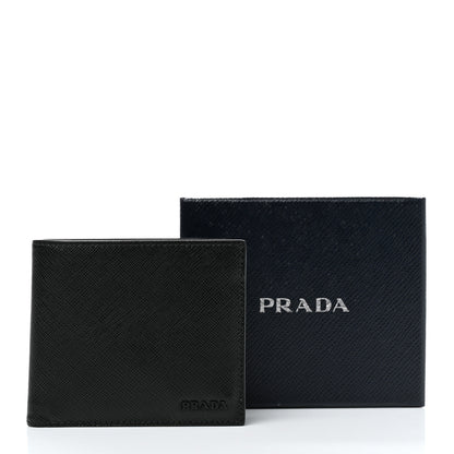 Prada Saffiano Bi-Fold Wallet Black 8 of 8