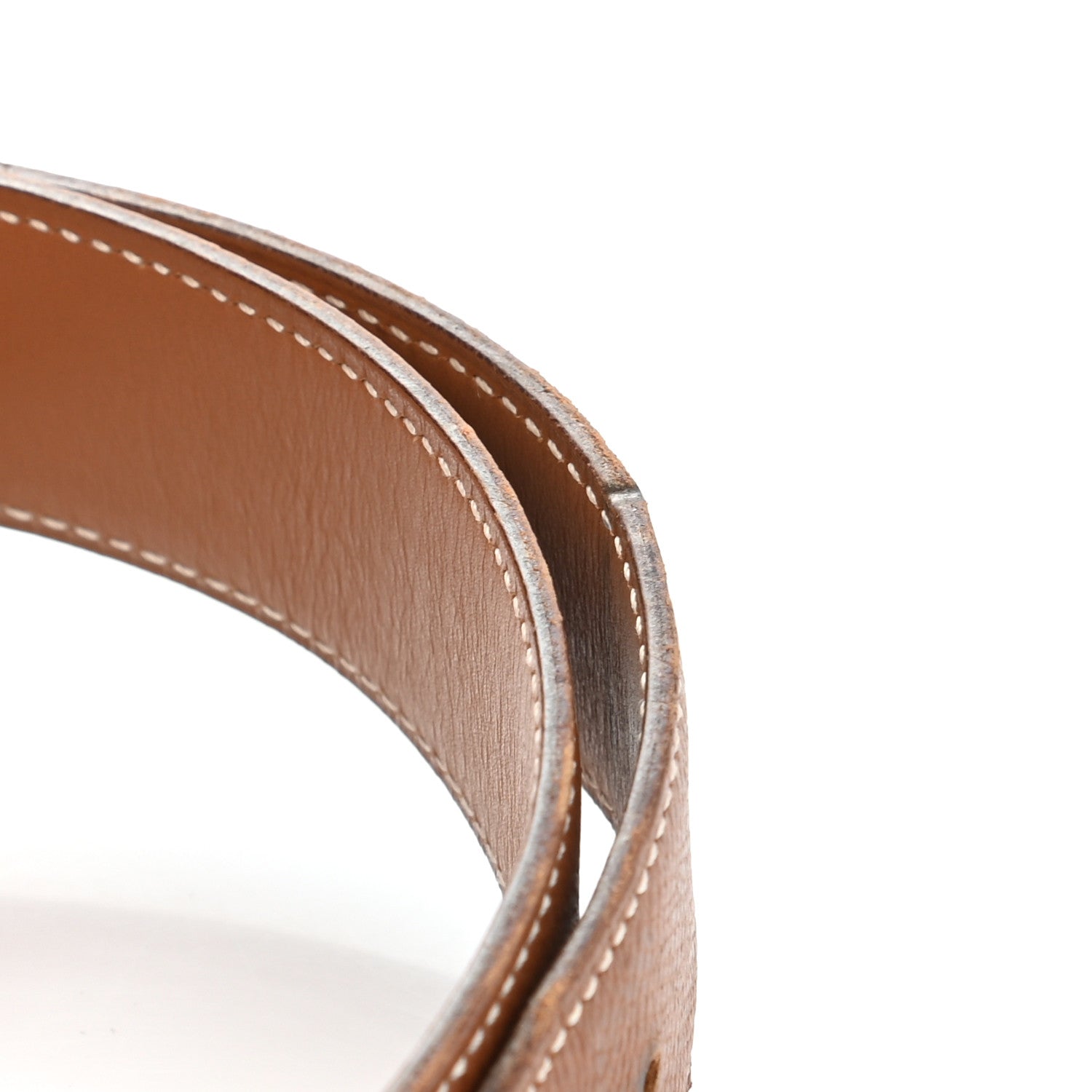 Hermes Box Courchevel 32mm Belt Strap 70 Gold 9 of 10