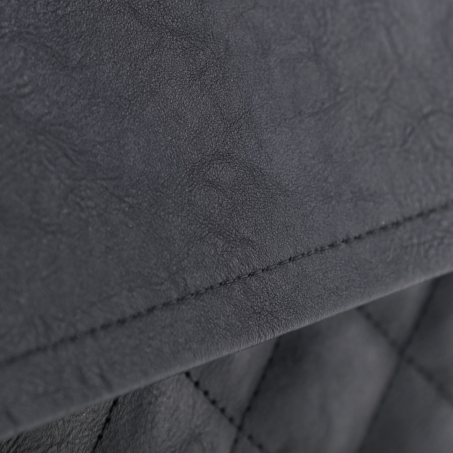 Chanel Crumpled Calfskin Quilted Jumbo Double Flap So Black 6 of 7
