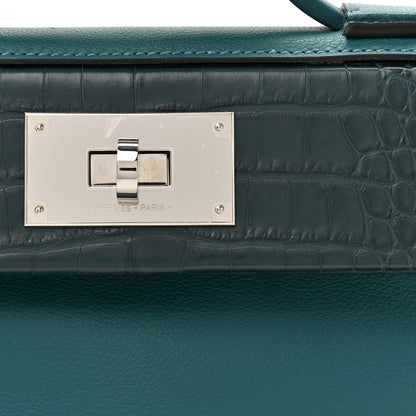 Hermes Evercolor Matte Alligator Swift Touch 24/24 21 Vert Bosphore 8 of 11