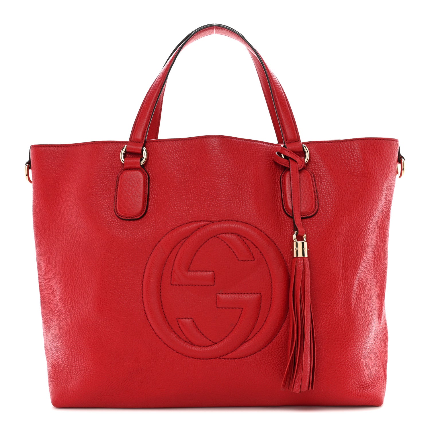 Gucci Cellarius Calfskin Large Soho Working Tote Tabasco 1 of 15