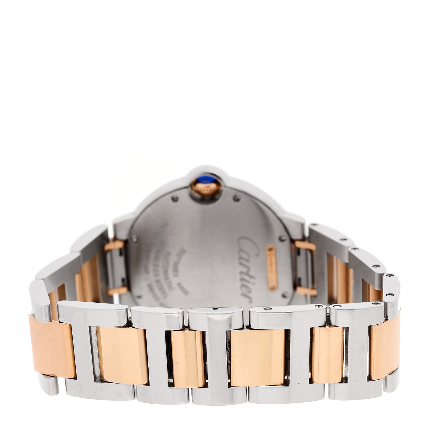 Stainless Steel 18K Pink Gold 36mm Ballon Bleu De Cartier Automatic Watch