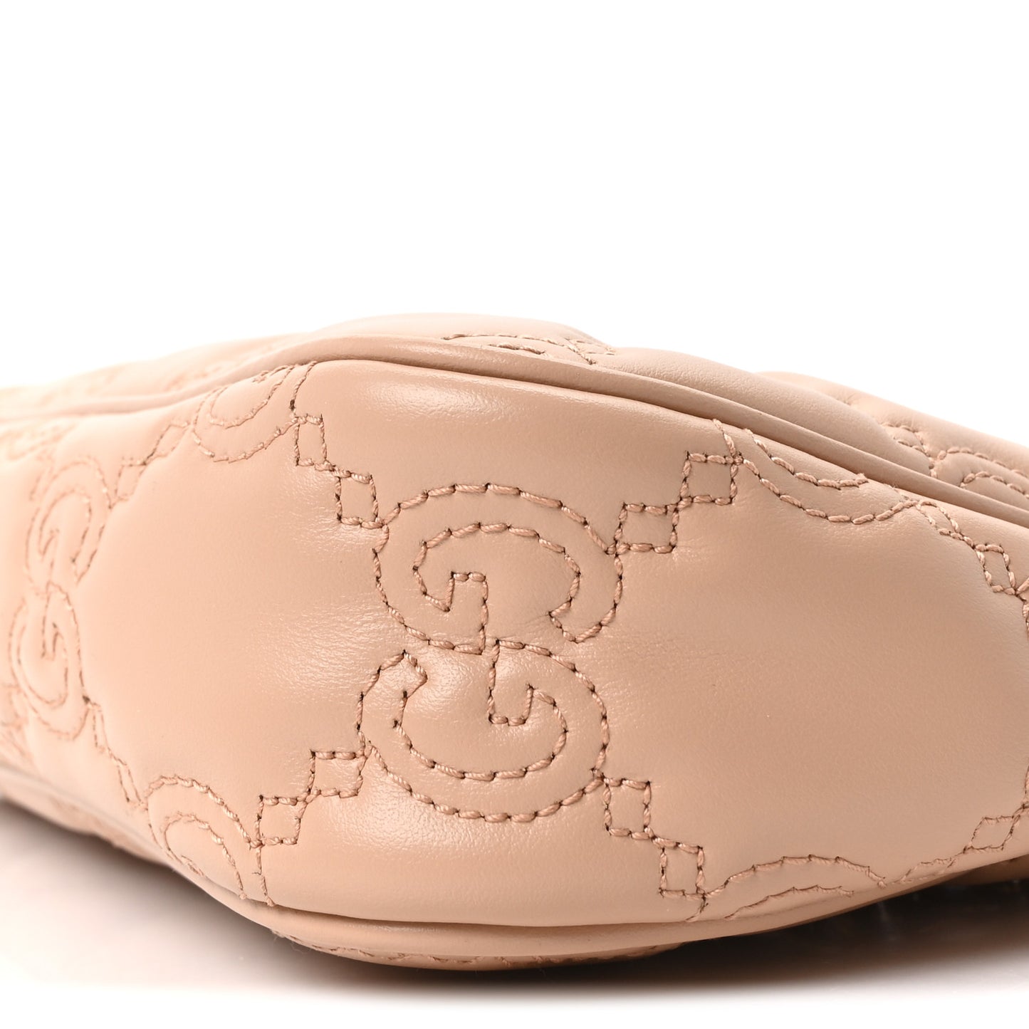 Calfskin GG Matelasse Chain Handbag Porcelain Rose