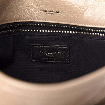 Saint Laurent Crinkled Calfskin Matelasse Monogram Medium Niki Chain Satchel Light Taupe 6 of 11