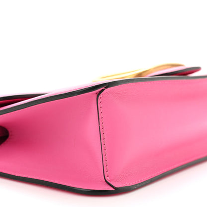 Valentino Garavani Calfskin Vlogo Loco Shoulder Bag Feminine Pink 8 of 10