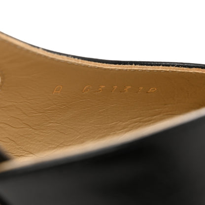 Chanel Goatskin Grosgrain Cap Toe CC Slingback Sandals 39.5 Black 7 of 9