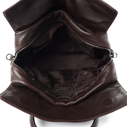 Chanel Calfskin CC Bowler Brown 5 of 12