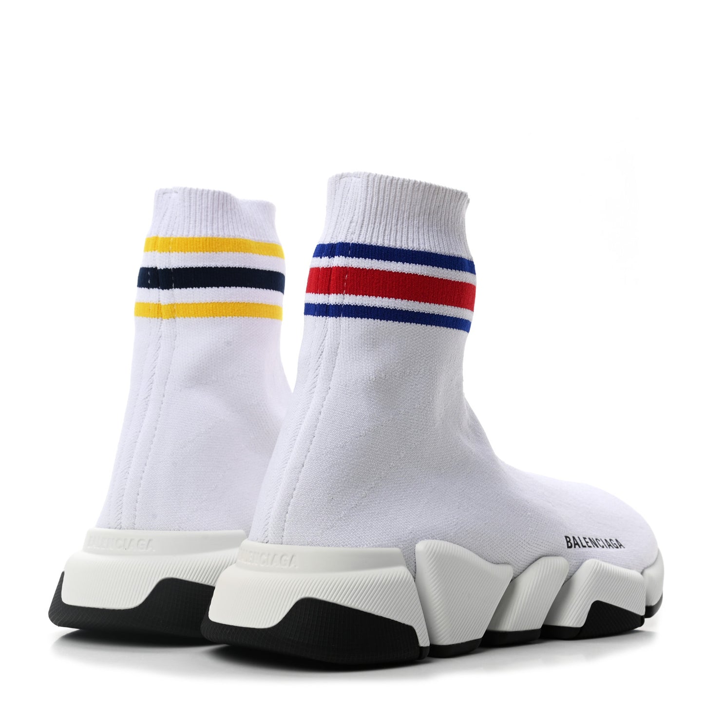 Technical 3D Recycled Knit Striped Womens Speed 2.0 Sneakers 39 White Multicolor
