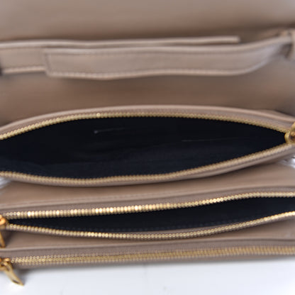 Saint Laurent Lambskin Diamond Quilted Angie Chain Bag Dusty Grey 5 of 10