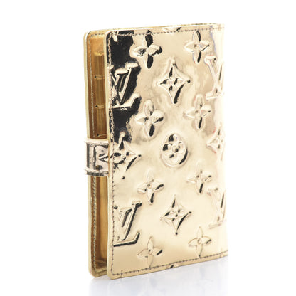 Louis Vuitton Monogram Miroir Small Ring Agenda Gold 3 of 12