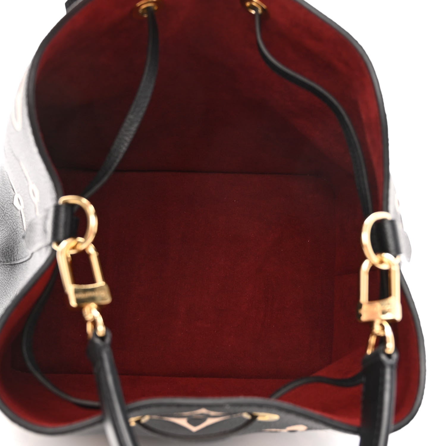 Louis Vuitton Empreinte Monogram Giant Neonoe MM Black Beige 5 of 9