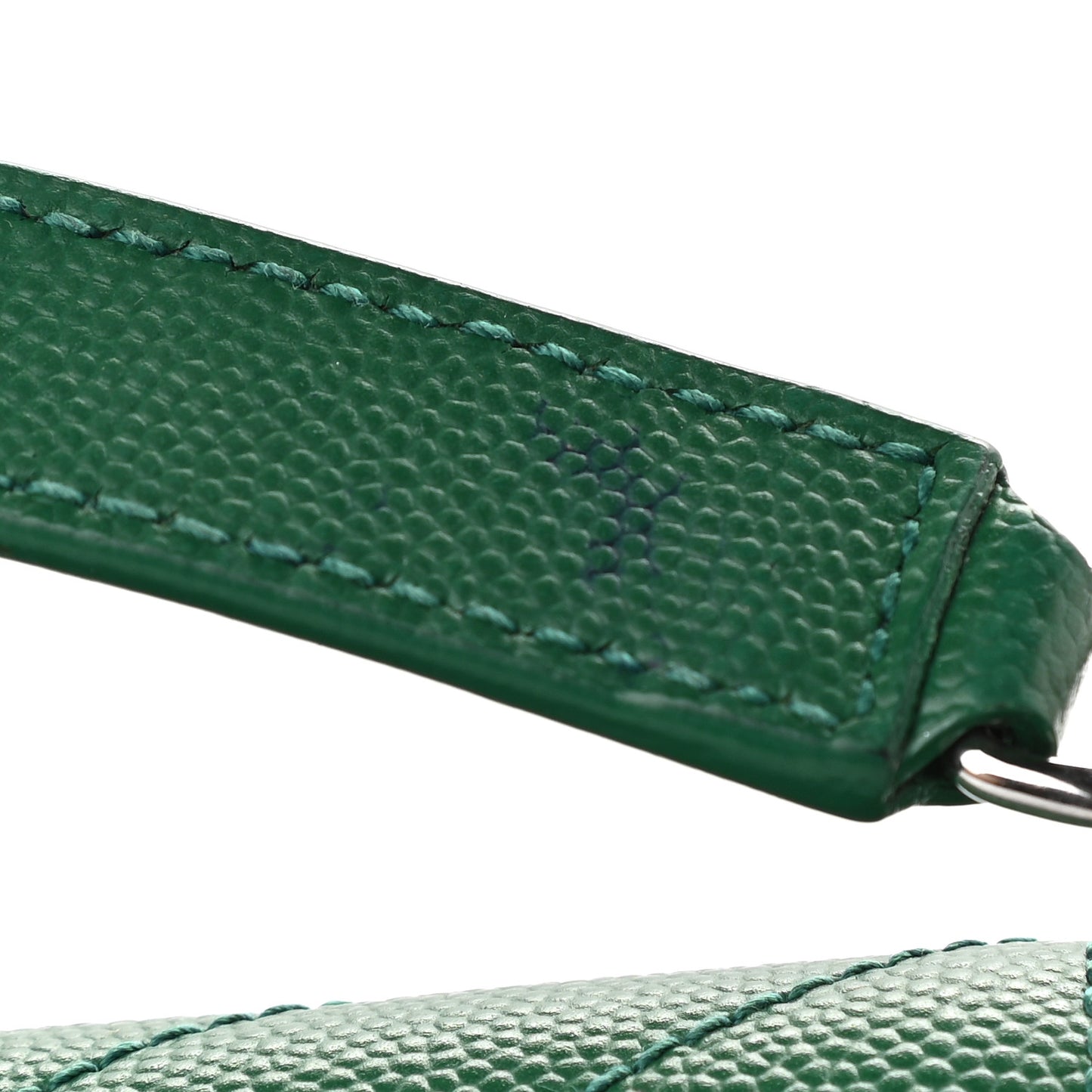 Grain De Poudre Textured Mixed Matelasse Triquilt Medium Monogram Satchel Green