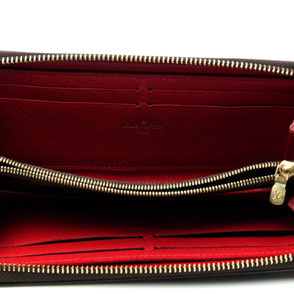Louis Vuitton Damier Ebene Clemence Wallet Cherry 3 of 4
