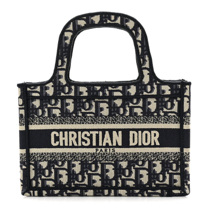 Christian Dior Oblique Mini Book Tote Blue Multicolor 1 of 11