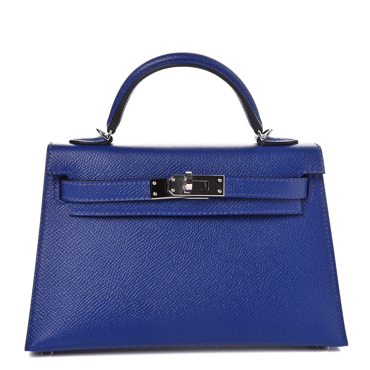 Hermes Epsom Mini Kelly Sellier 20 Bleu Electrique 1 of 35
