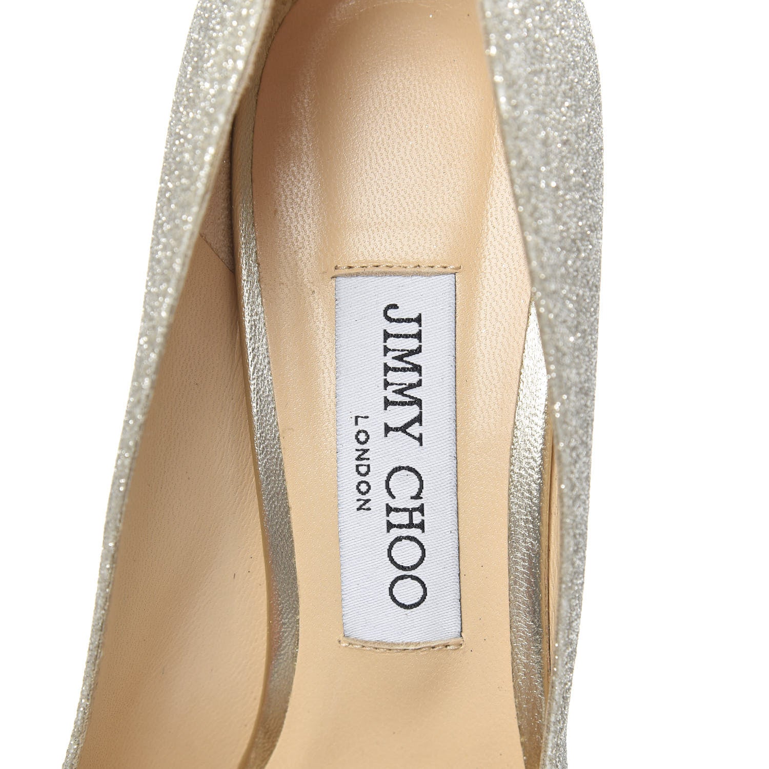 Jimmy Choo Glitter Romy 100 Pumps 39 Platinum Ice 5 of 7