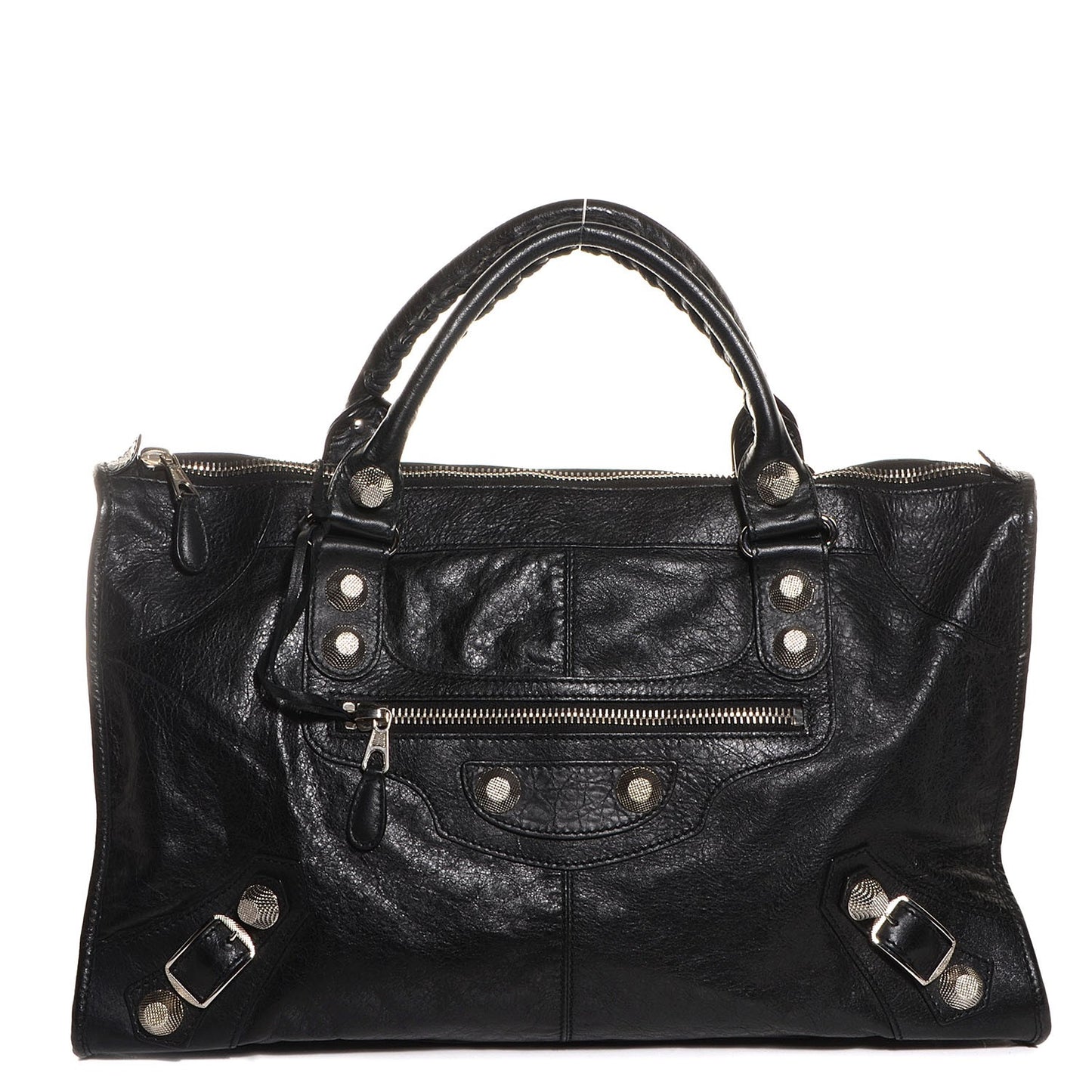 Agneau Giant 21 Silver Hardware Work Black