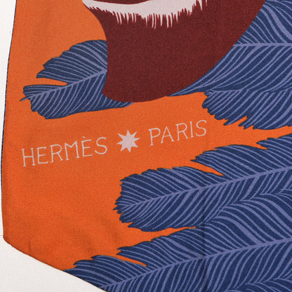 Hermes Silk Zebra Pegasus Maxi Twilly 4 of 5