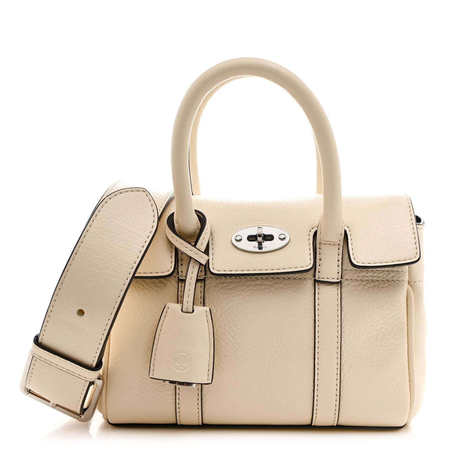 Mulberry Classic Grain Mini Bayswater White 1 of 13
