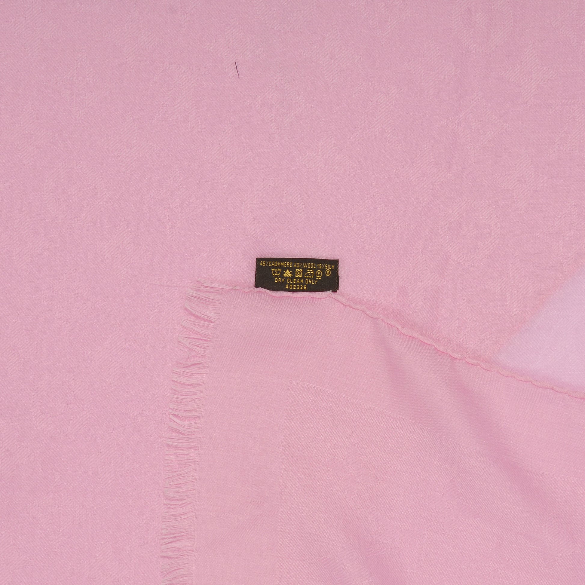 Louis Vuitton Cashmere Wool Silk Monogram Shawl Pink 5 of 5