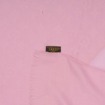 Louis Vuitton Cashmere Wool Silk Monogram Shawl Pink 5 of 5