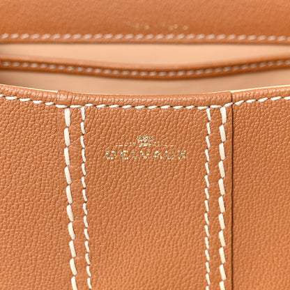 Delvaux Grained Rodeo Calfskin Surpique Mini Brillant Satchel Vegetal Ivory 6 of 11